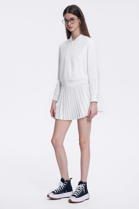 Holly Branded Ribboned Skirt- White