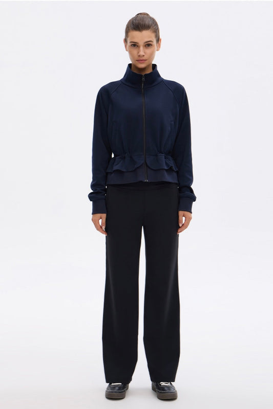 Cascade Peplum Zip-up