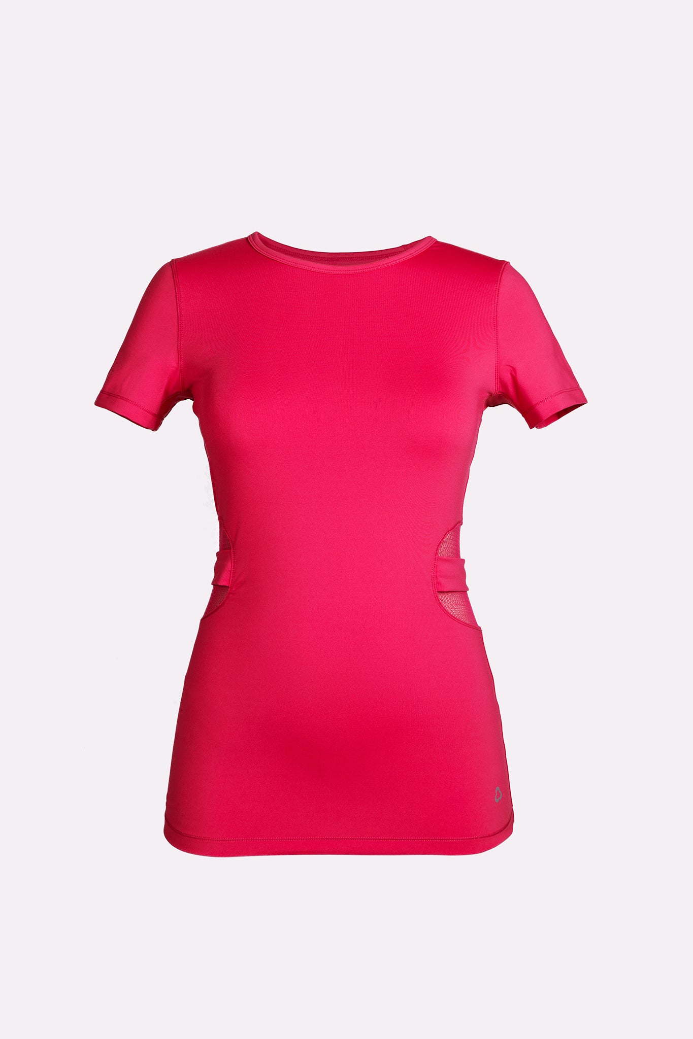 Mesh Waist Short Sleeve Tee