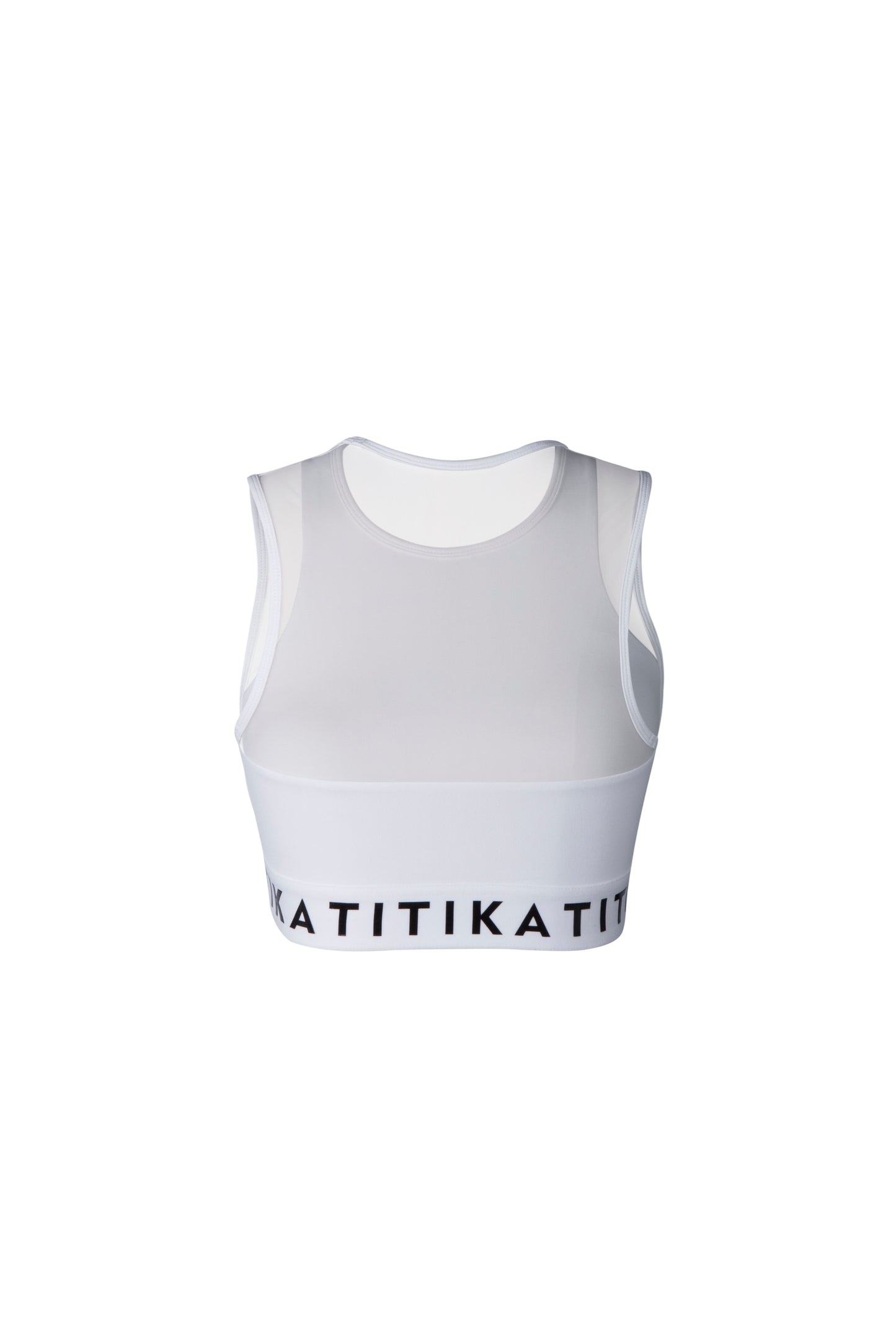 Gatten Medium Impact Bra- Black / White