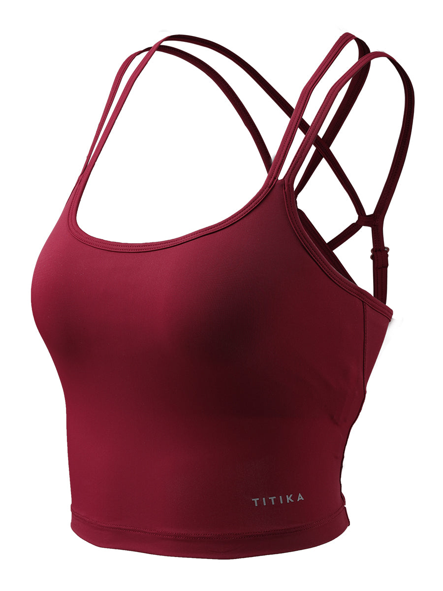 Crossed Back Yoga Bra Cami