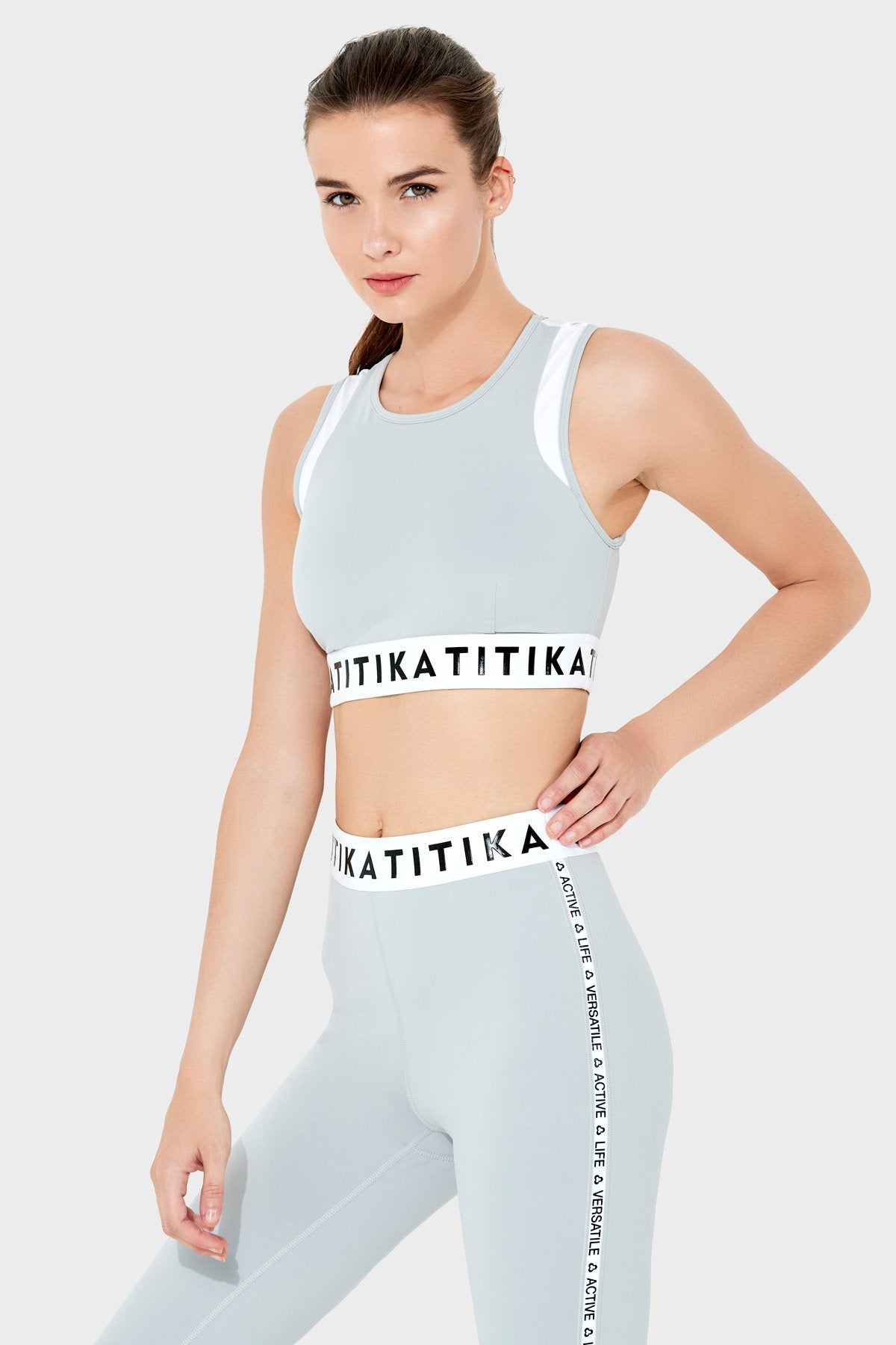 Gatten Medium Impact Bra - Grey