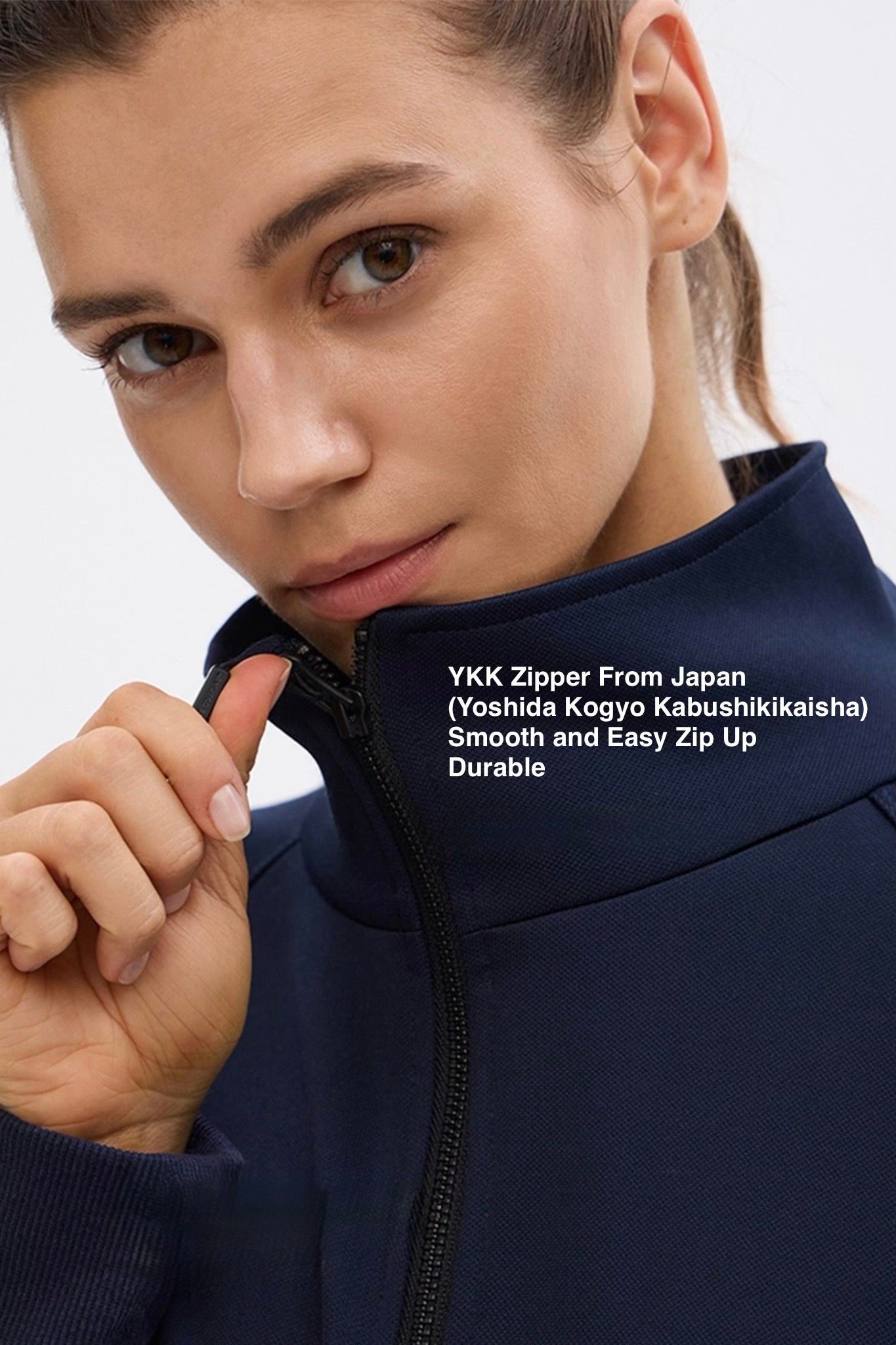 Cascade Peplum Zip-up
