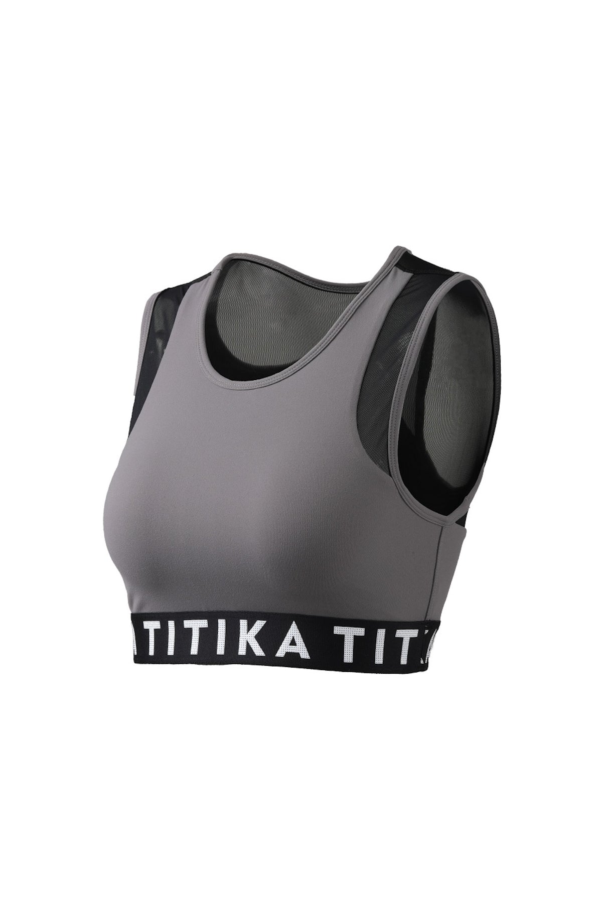 Gatten Medium Impact Bra- Grey