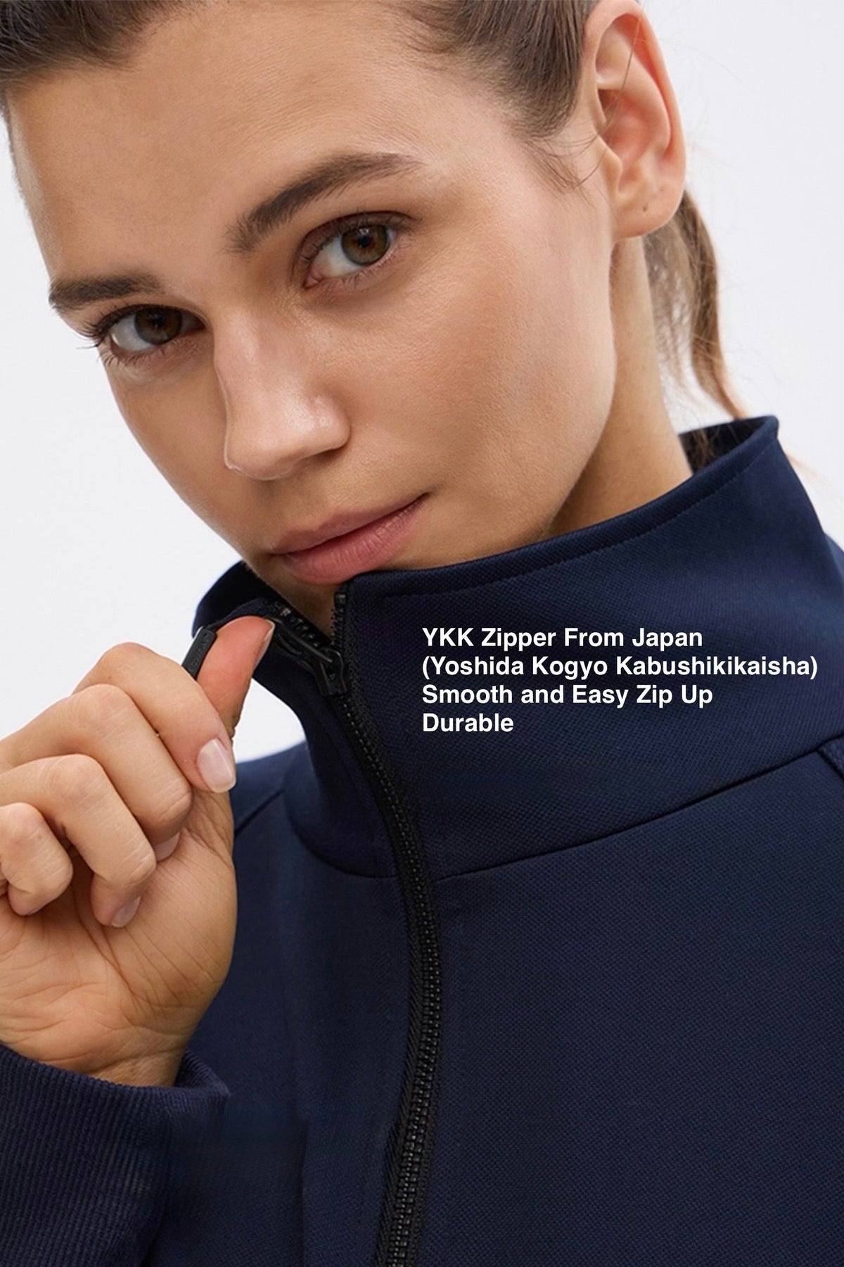 Cascade Peplum Zip-up