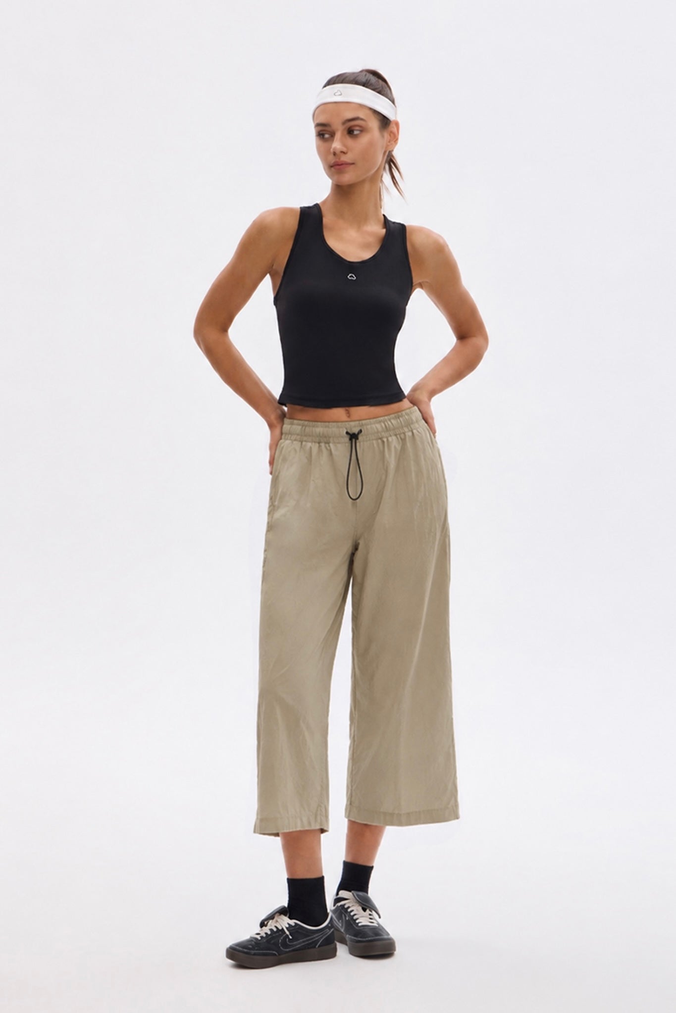 UPF 50+ Cropped Wide Leg Pants