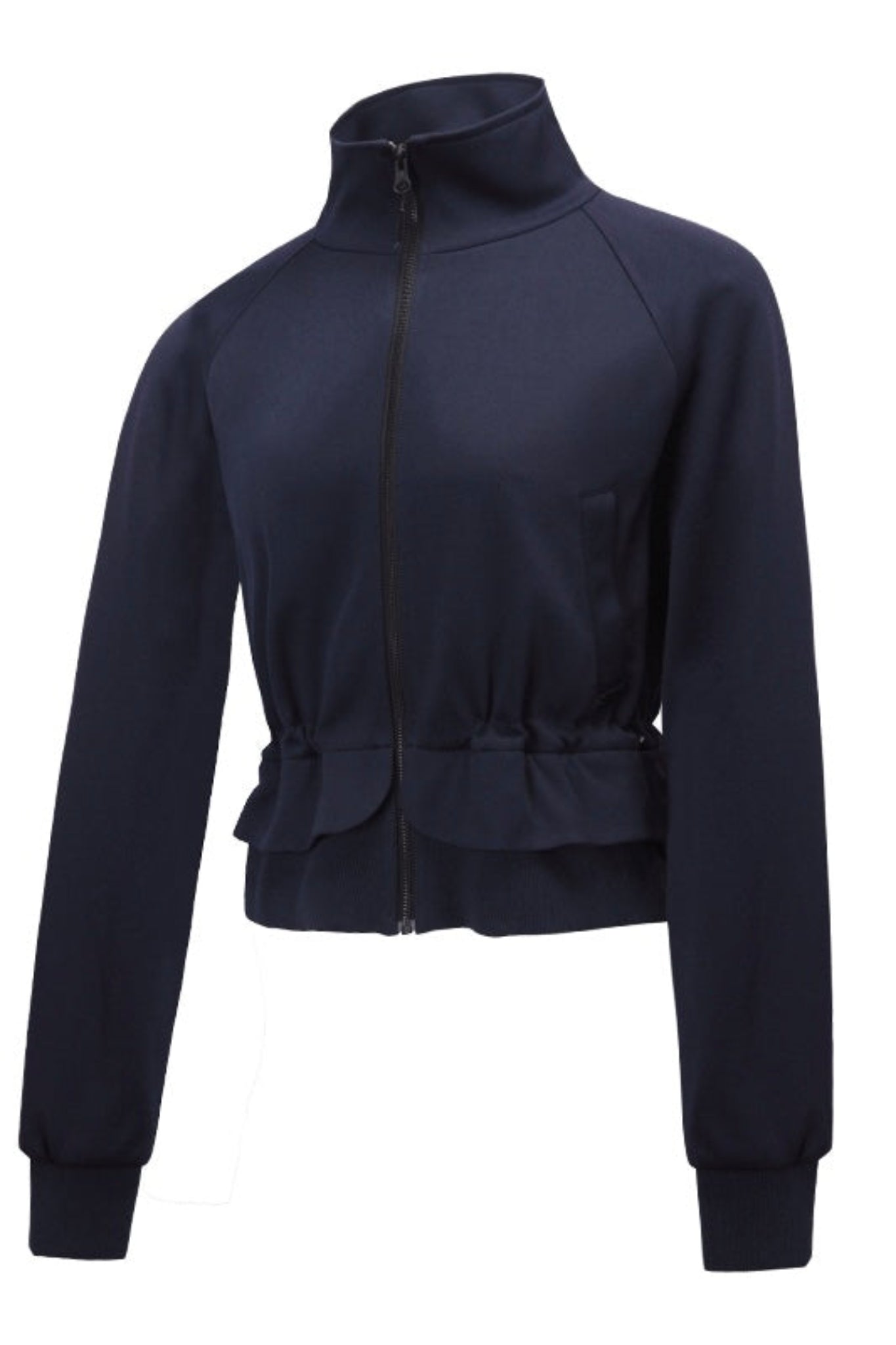 Cascade Peplum Zip-up
