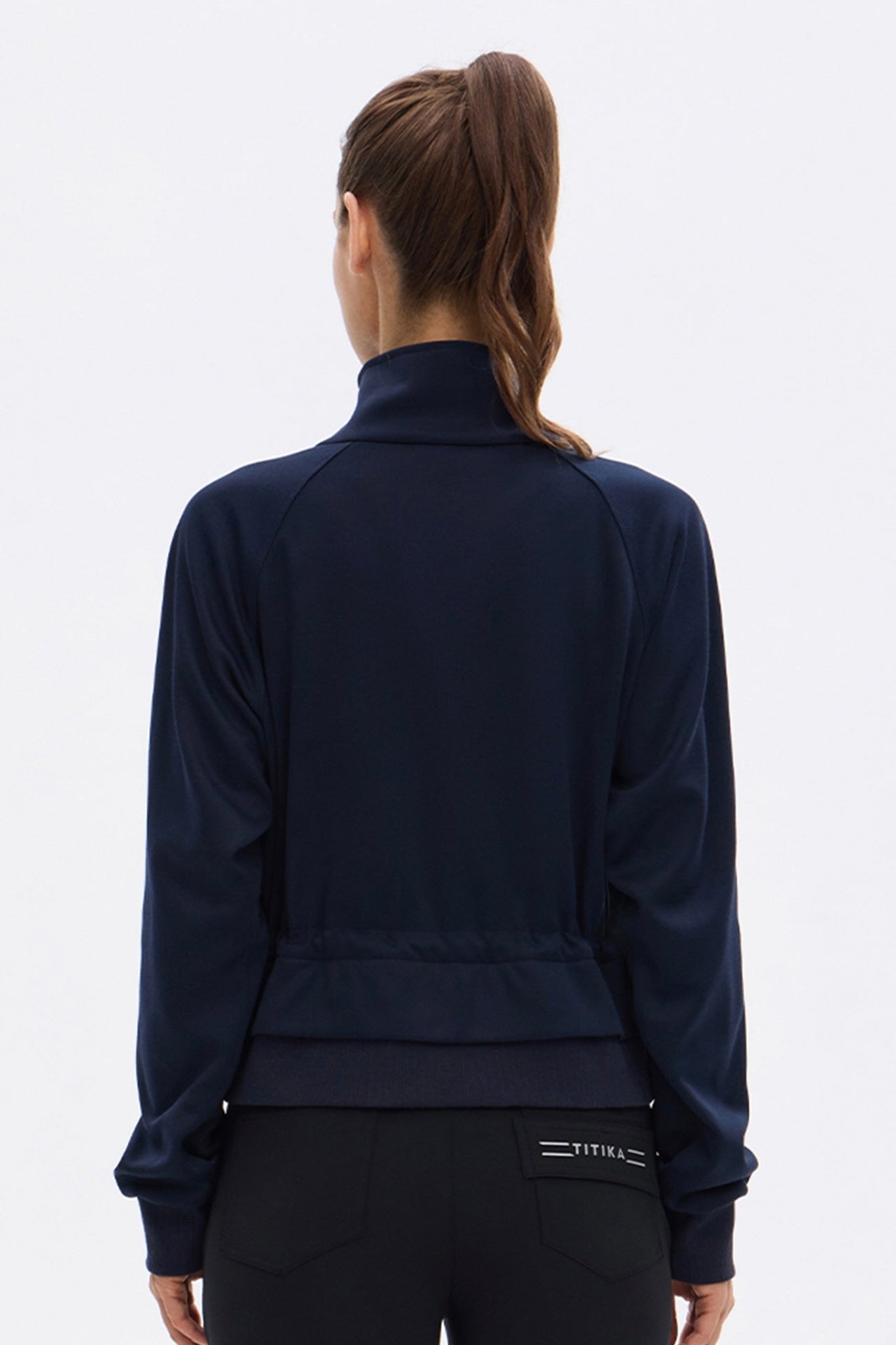 Cascade Peplum Zip-up