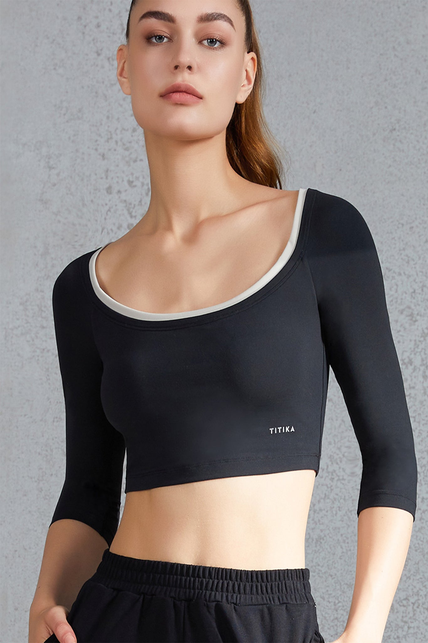 Piano Round Cropped Top