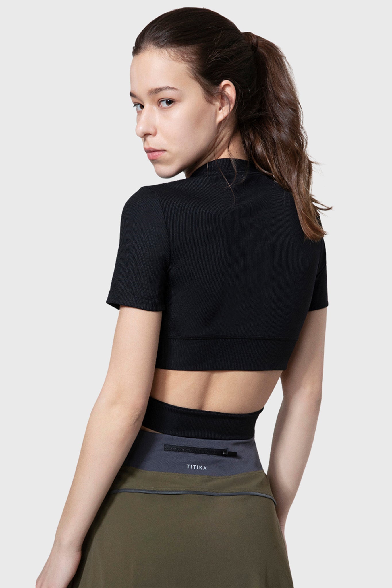 Cropped Wrap Tee