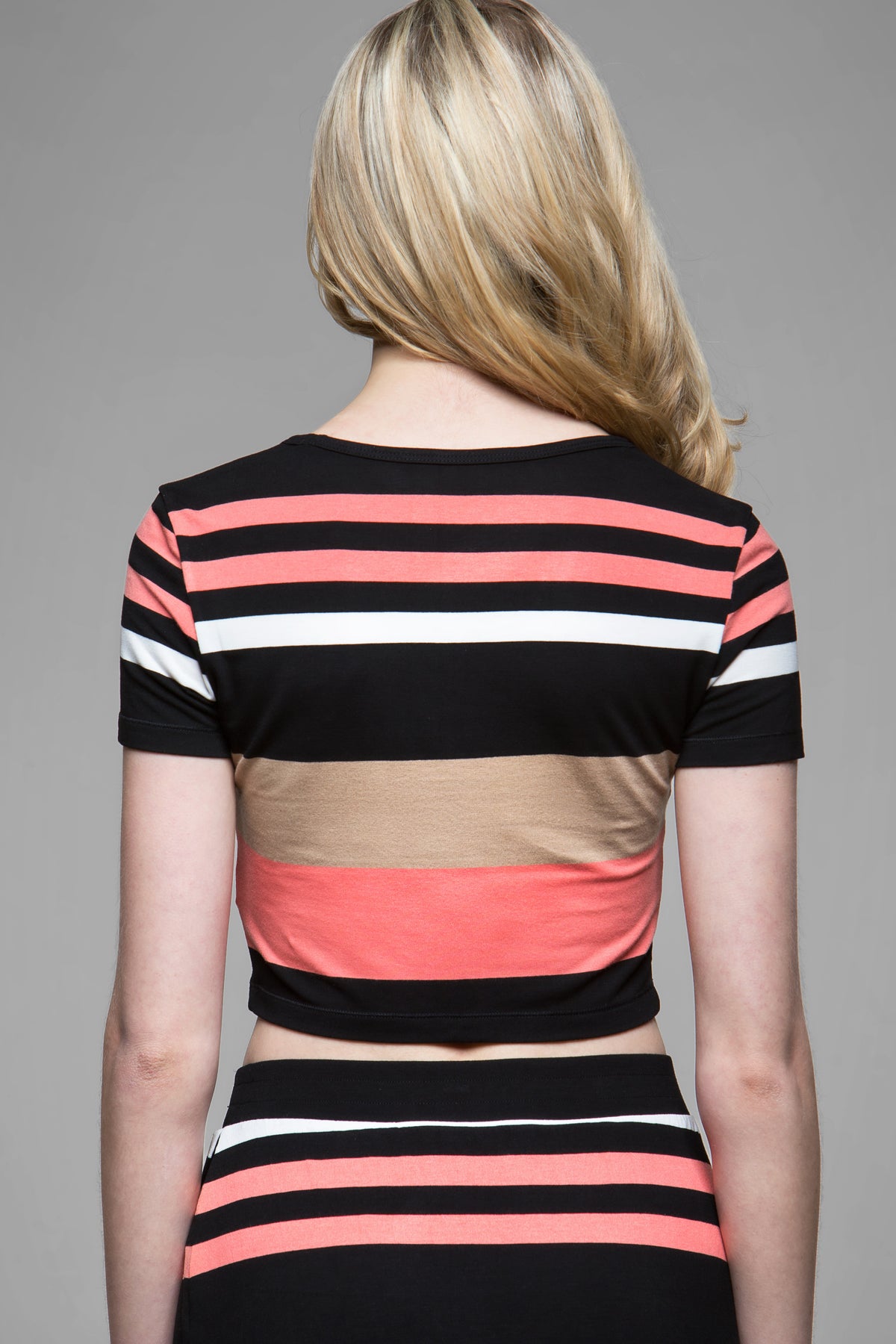 Maddox Striped Crop Top